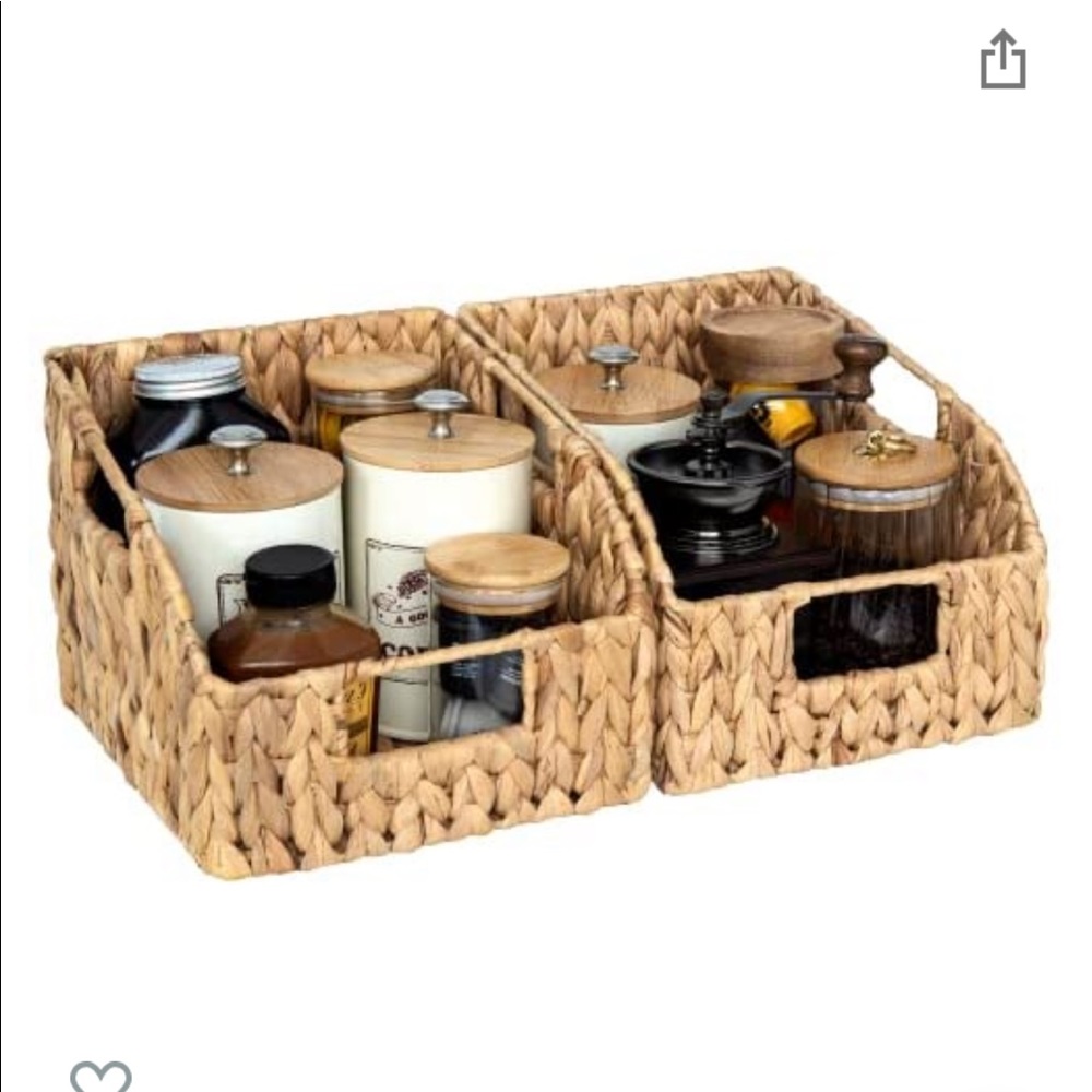 Natural Water Hyacinth Whicker Baskets